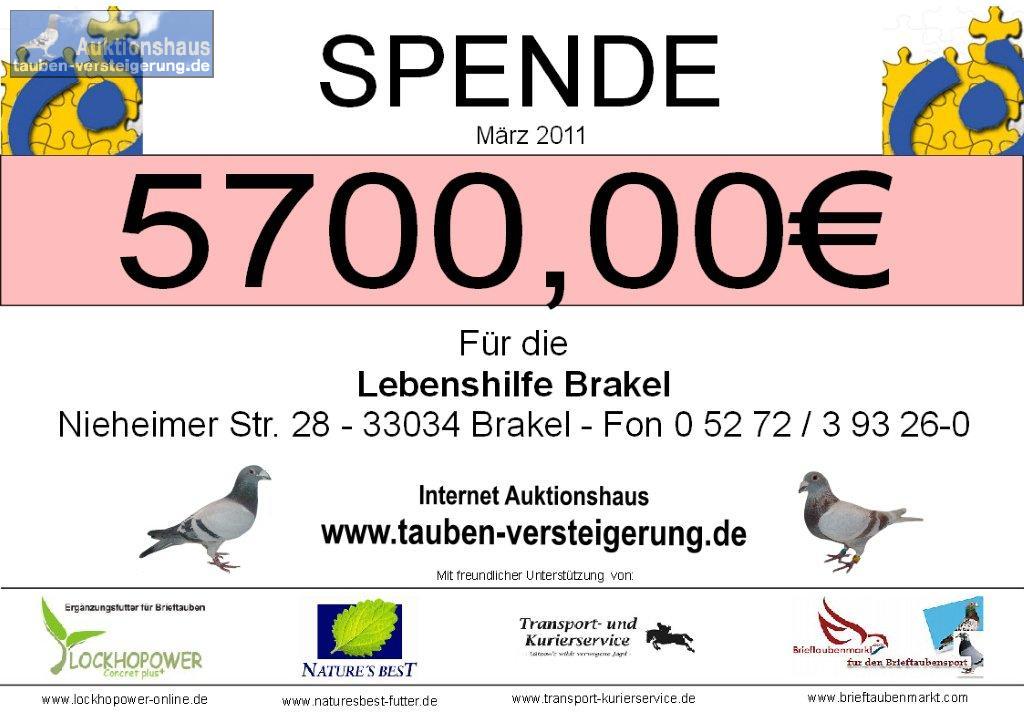 1. Benefiz-Auktion für die Lebenshilfe Brakel im März 2011