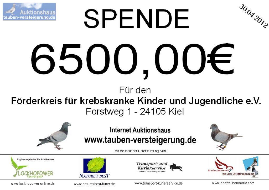 3. Benefiz-Auktion für den Förderkreis für krebskranke Kinder und Jugendliche e.V. im April 2012